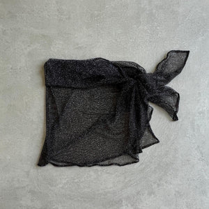 Mini Beach Sarong Sparkling Mesh Black