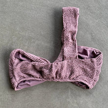 Load image into Gallery viewer, Lavender Mist Textured Greek Bikini Top
