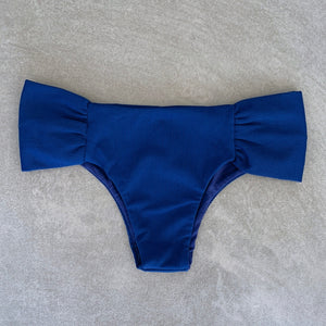 Mediterranean Sea Ribbed Classy Cheeky Bikini Bottom