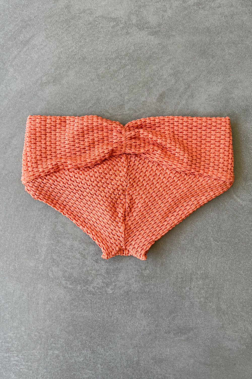 Toasted Peaches Honeycomb Textured Melissa Bikini Bottom