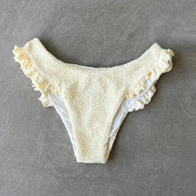 Load image into Gallery viewer, Buttercream Beehive Textured Yasmin Bikini Bottom
