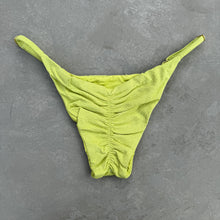 Load image into Gallery viewer, Seashore Textured Citrus Tanga Bikini Bottom

