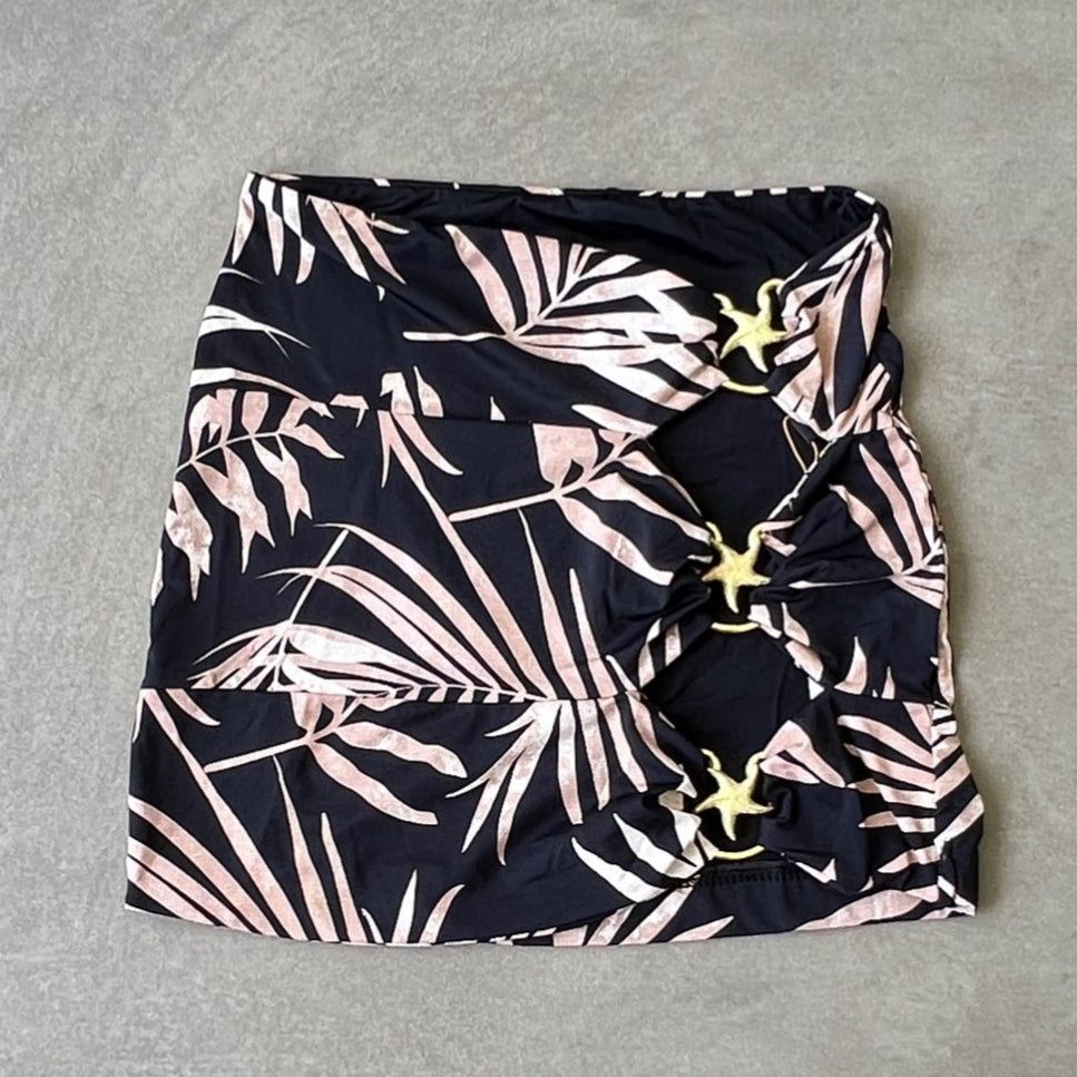 Bleached Black Star Skirt