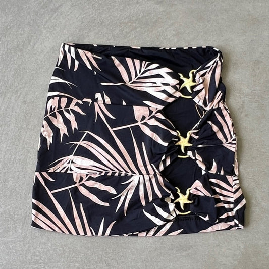 Bleached Black Star Skirt