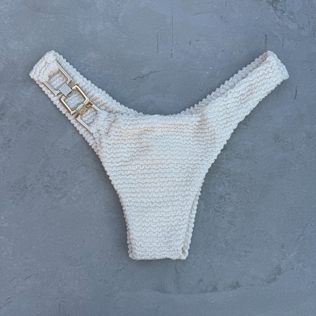 Pearl Textured Bia Metal Bikini Bottom