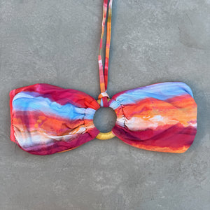 Aperol Sunsets Strapless Bikini Top