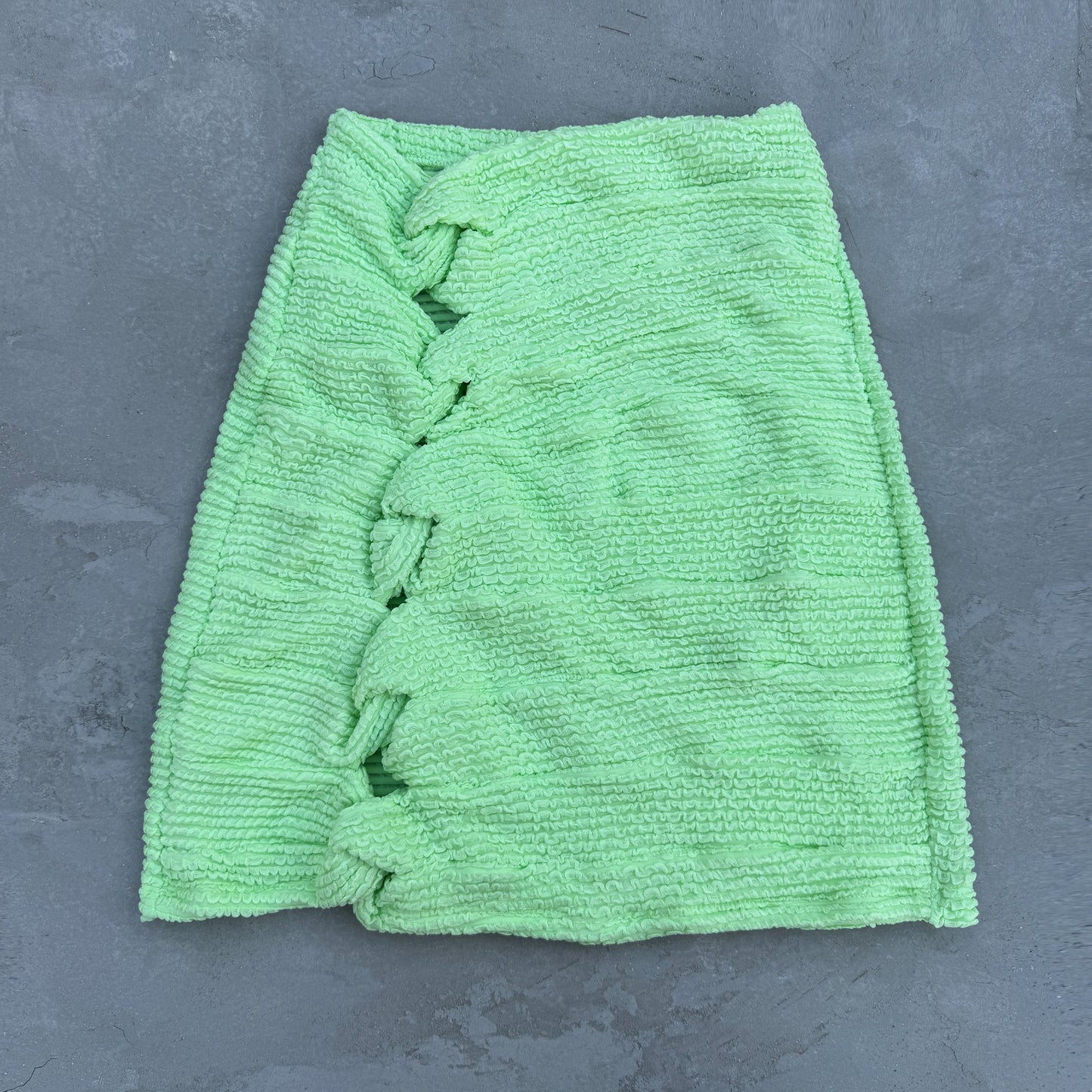 Minty Haze Textured Hooked On You Skirt