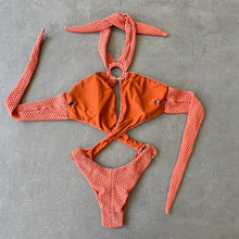 Toasted Peaches Honeycomb Julia One Piece Swimwear