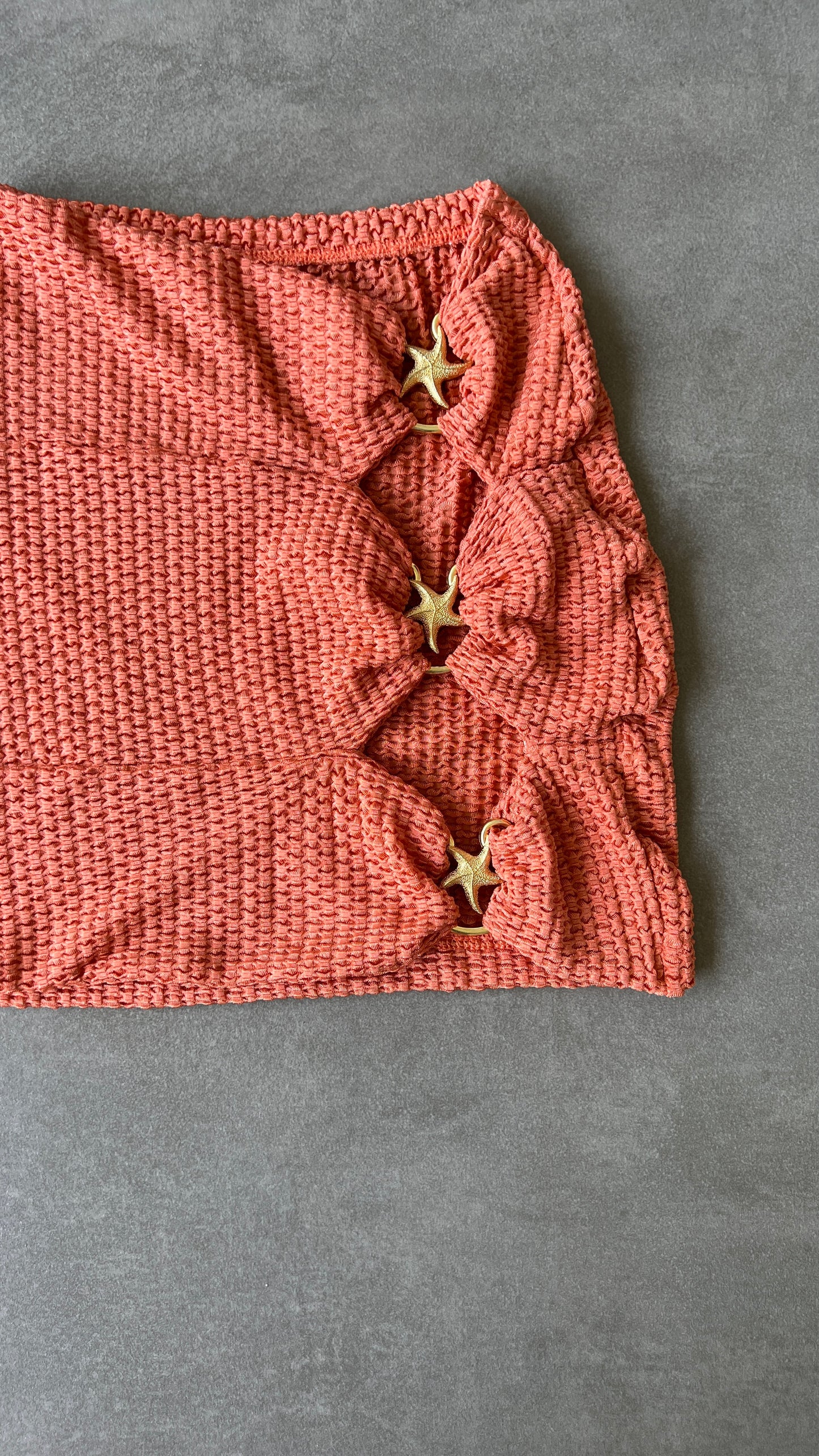 Toasted Peaches Honeycomb Textured Star Skirt