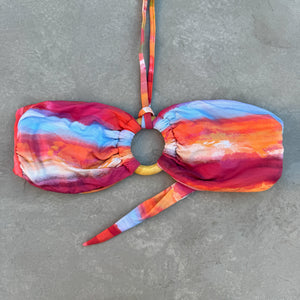 Aperol Sunsets Strapless Bikini Top