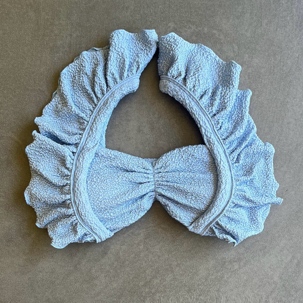 Blue Martini Beehive Textured Camille Bikini Top