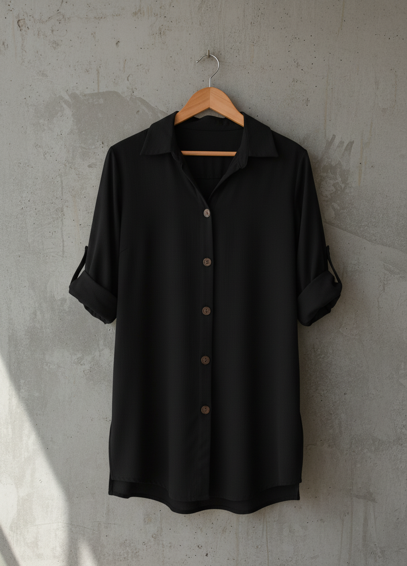 Black Beach Shirt
