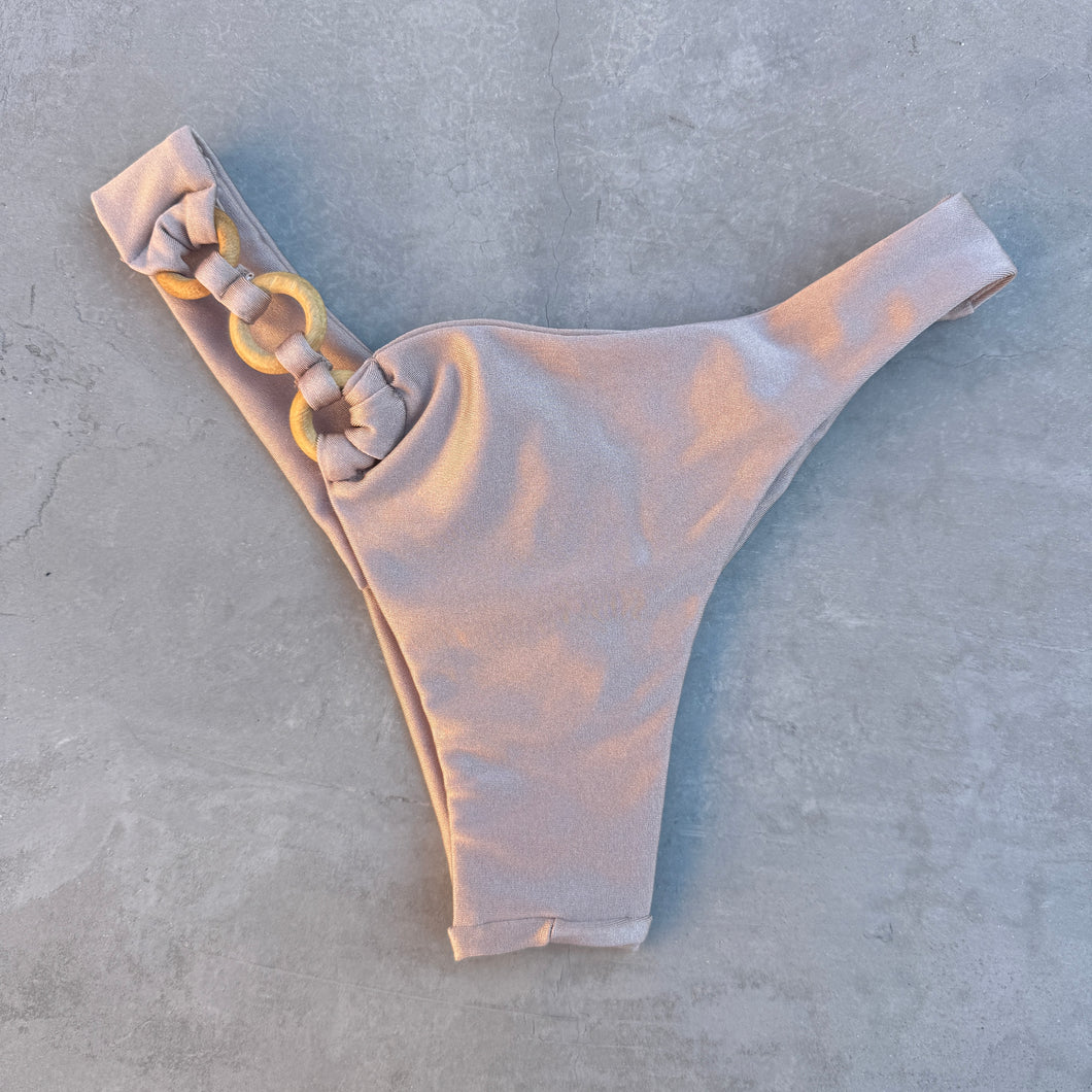 Champagne Sand Bia Rings Bikini Bottom