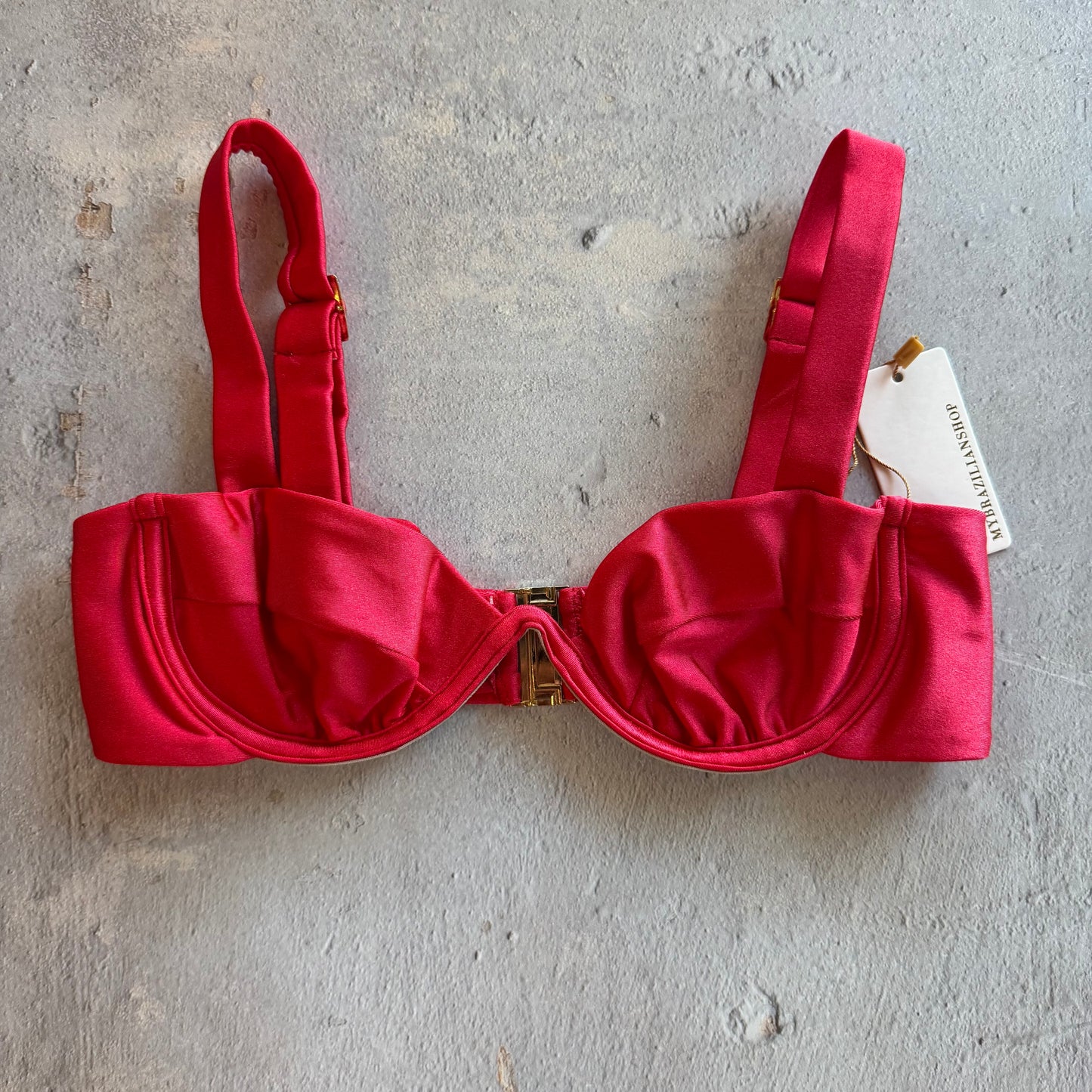 Scarlet Red Maya Bikini Top