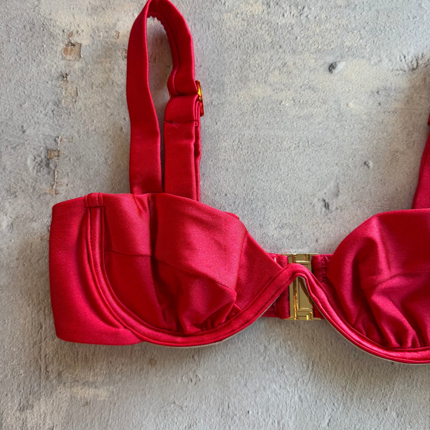 Scarlet Red Maya Bikini Top