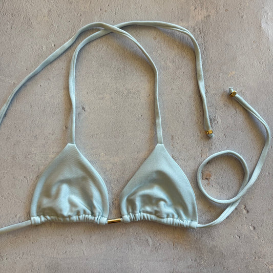 Moody Blue Triangle Bikini Top