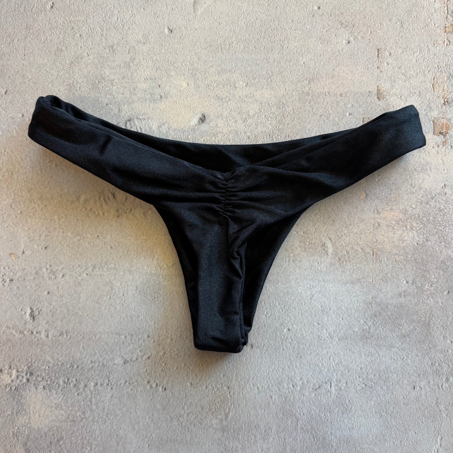 Glossy Black Kiki Bikini Bottom