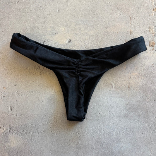 Glossy Black Kiki Bikini Bottom