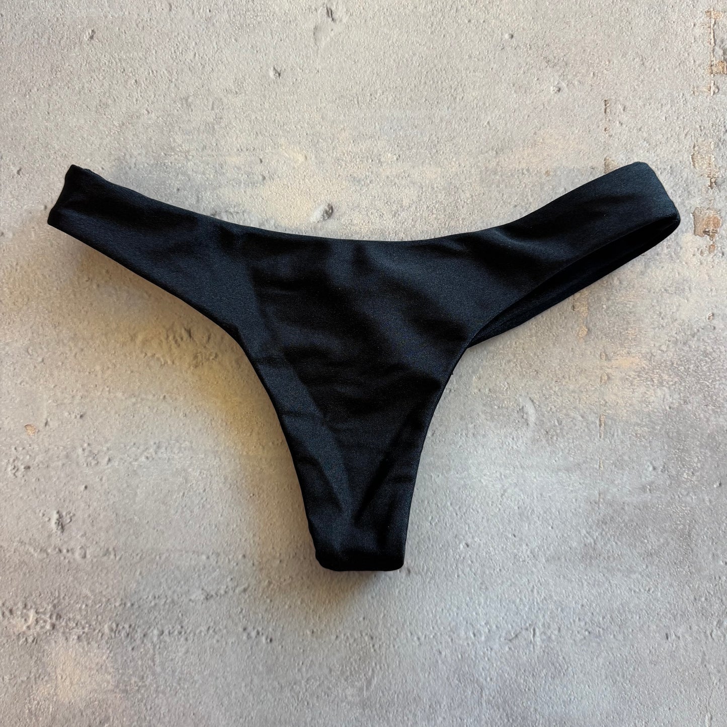 Glossy Black Kiki Bikini Bottom