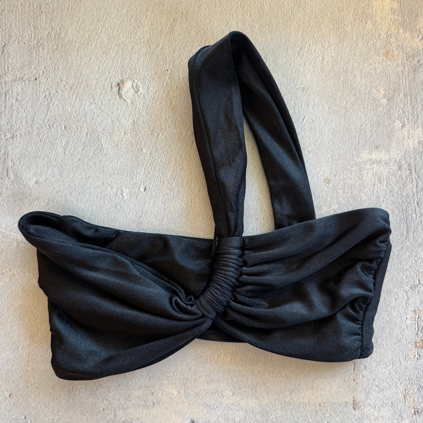 Glossy Black Greek Bikini Top