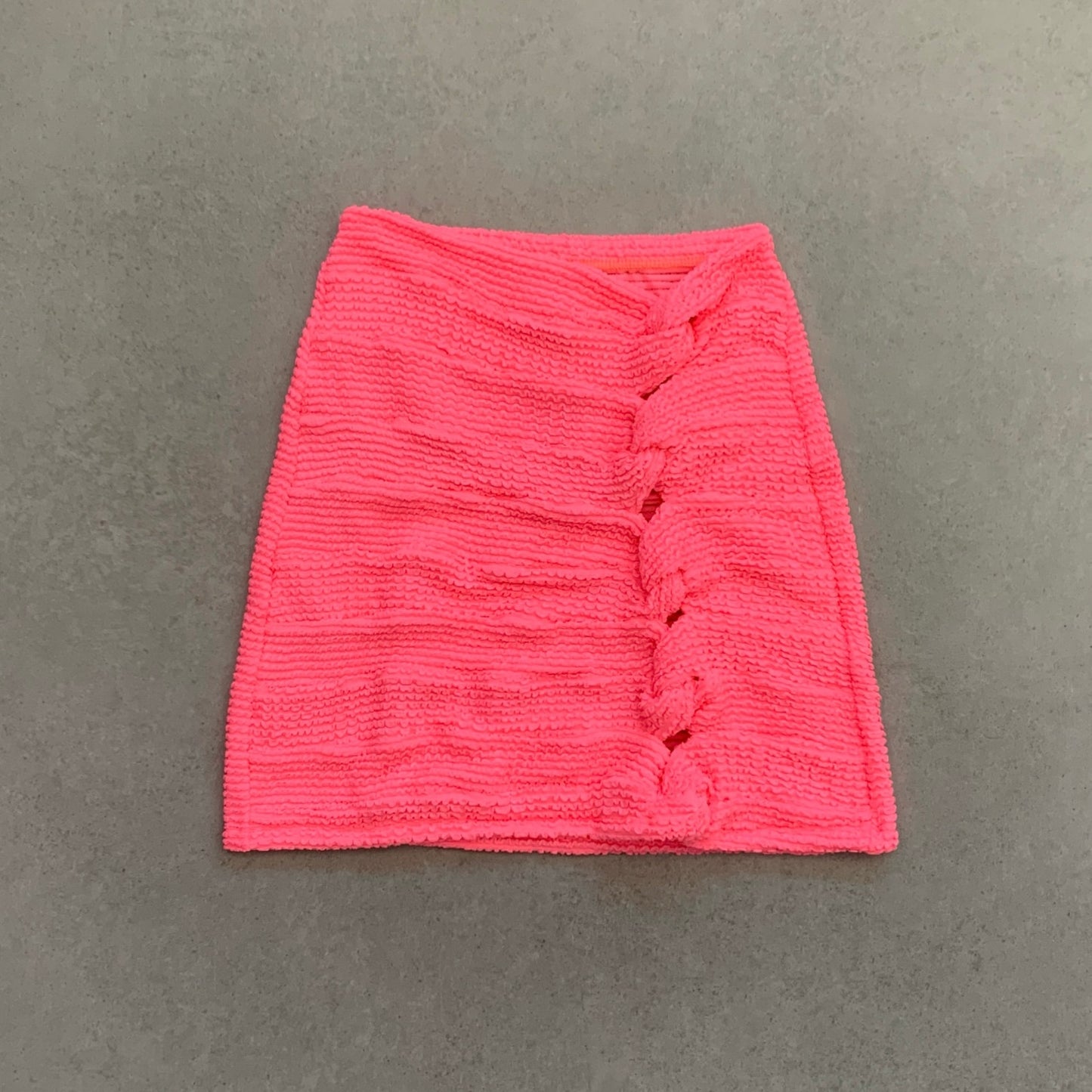 Neon Flamingo Textured Hooked On You Neon Skirt