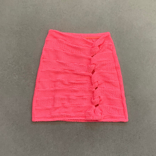 Neon Flamingo Textured Hooked On You Neon Skirt