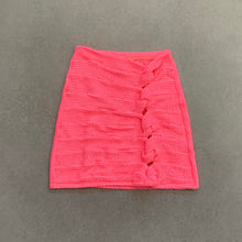 Load image into Gallery viewer, Hooked On You Neon Pink Flamingo Textured Skirt
