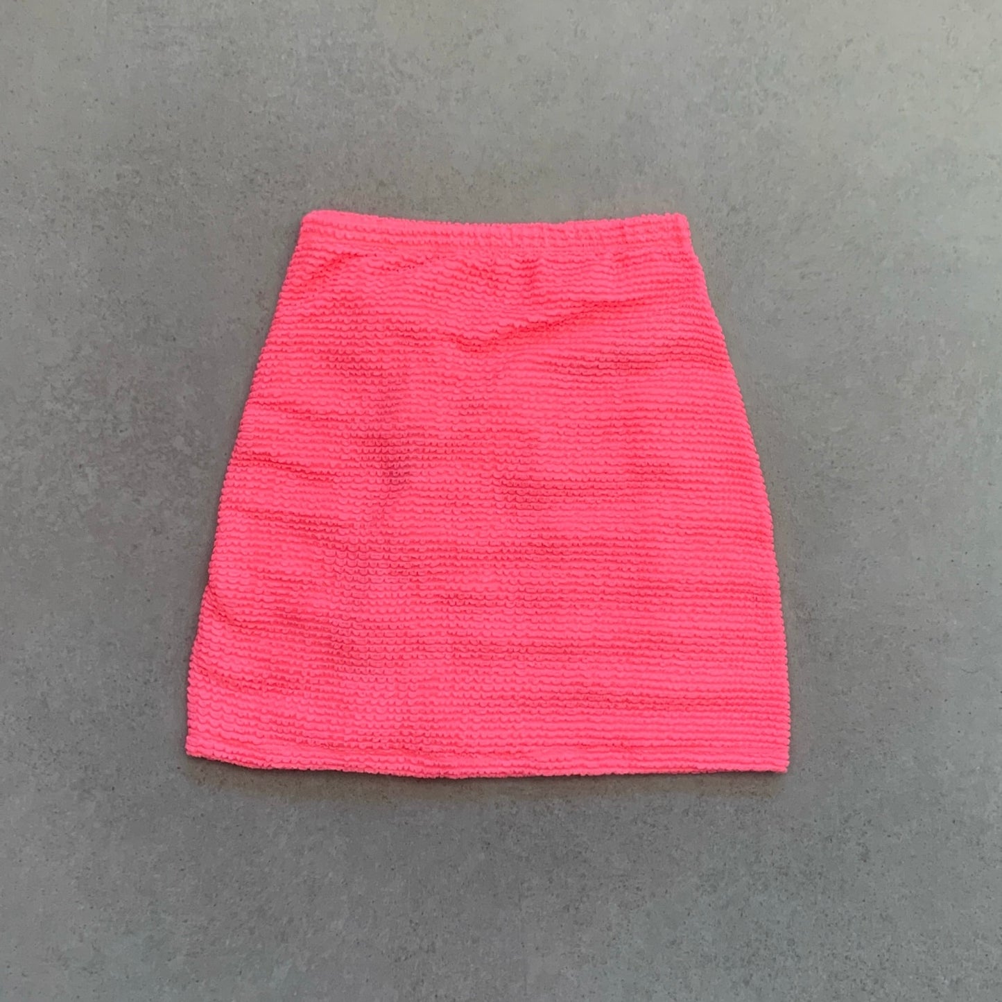 Neon Flamingo Textured Hooked On You Neon Skirt