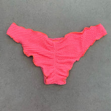Load image into Gallery viewer, Neon Pink Flamingo Textured Lili Ripple Bikini Bottom
