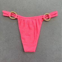 Load image into Gallery viewer, Neon Pink Flamingo Textured Kayla Bikini Bottom
