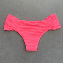 Load image into Gallery viewer, Neon Pink Flamingo Textured Classy Cheeky Bikini Bottom
