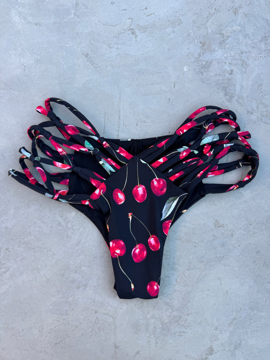 The Cherry Set Cheeky Macrame Bikini Bottom