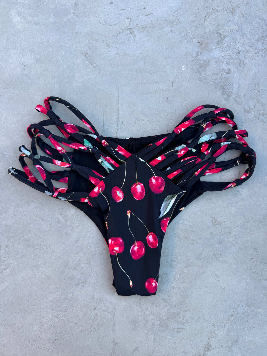 The Cherry Set Cheeky Macrame Bikini Bottom