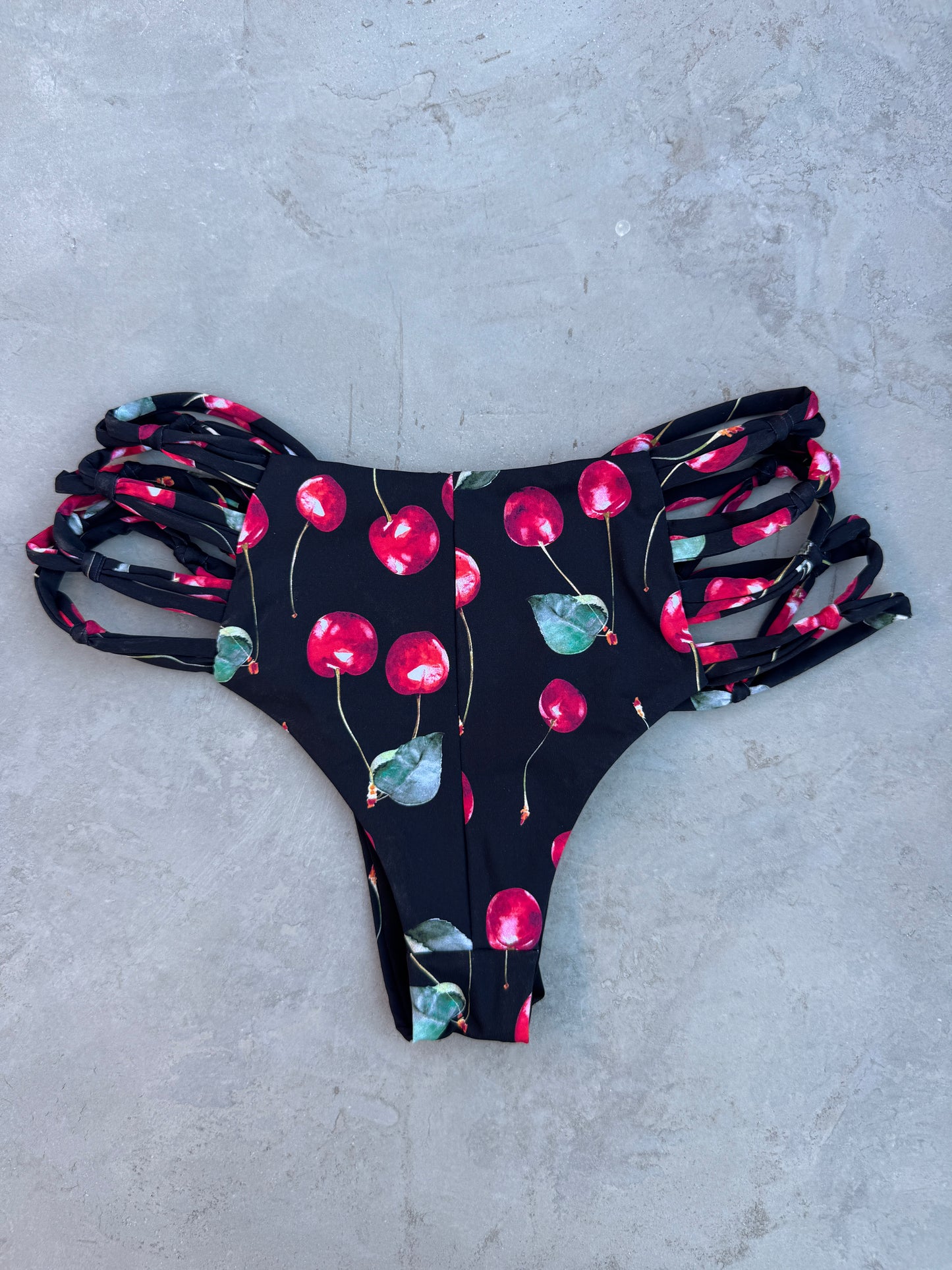 The Cherry Set Cheeky Macrame Bikini Bottom