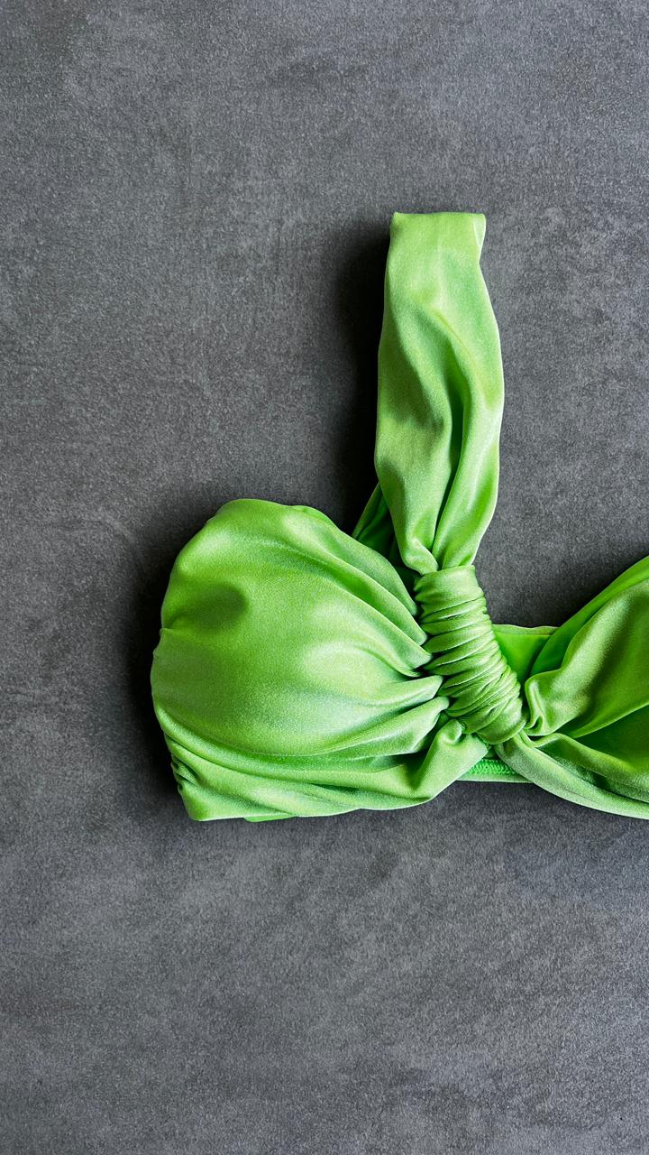 Lime Green Greek Bikini Top