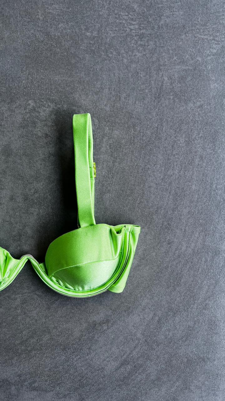 Lime Green Maya Bikini Top