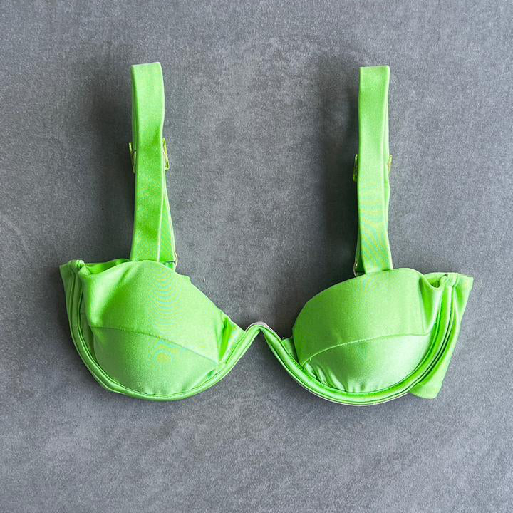 Lime Green Maya Bikini Top