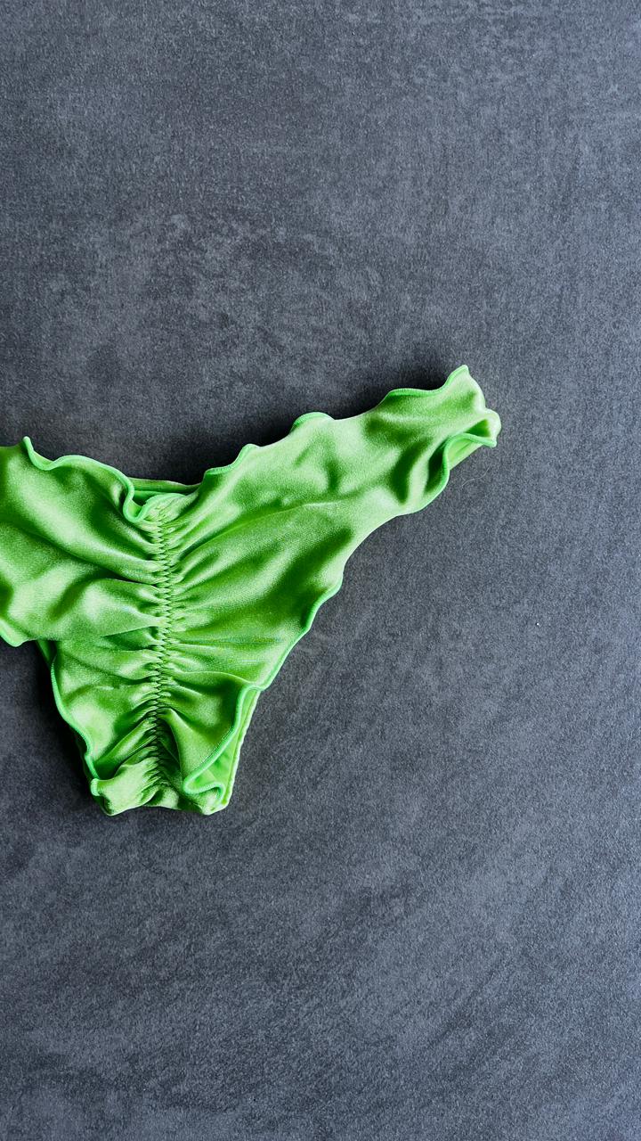 Lime Green Lili Ripple Bikini Bottom