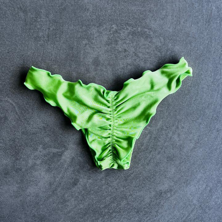 Lime Green Lili Ripple Bikini Bottom