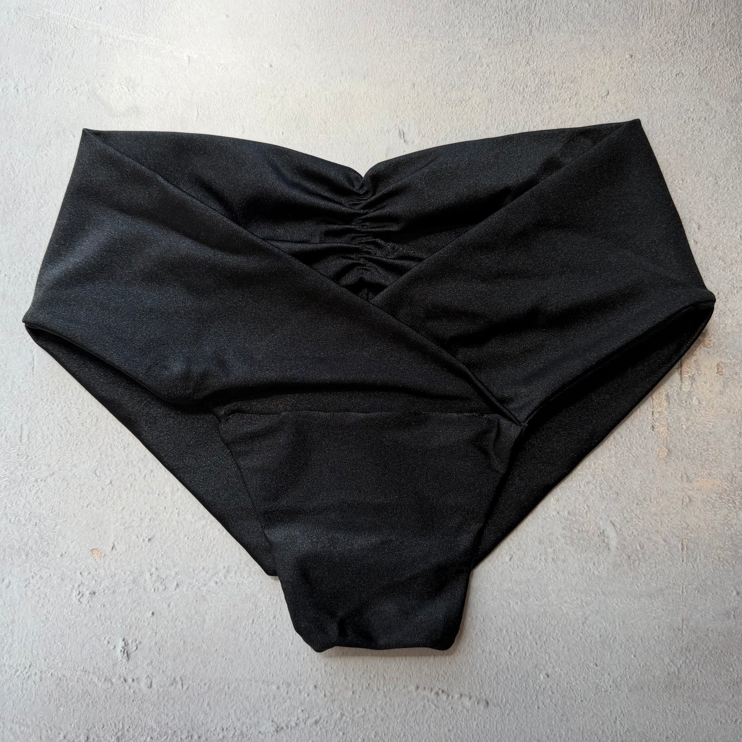 Glossy Black Melissa Bikini Bottom