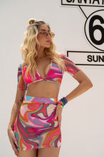 Load image into Gallery viewer, Vibrant Dreams Skirt and Crop Top Set
