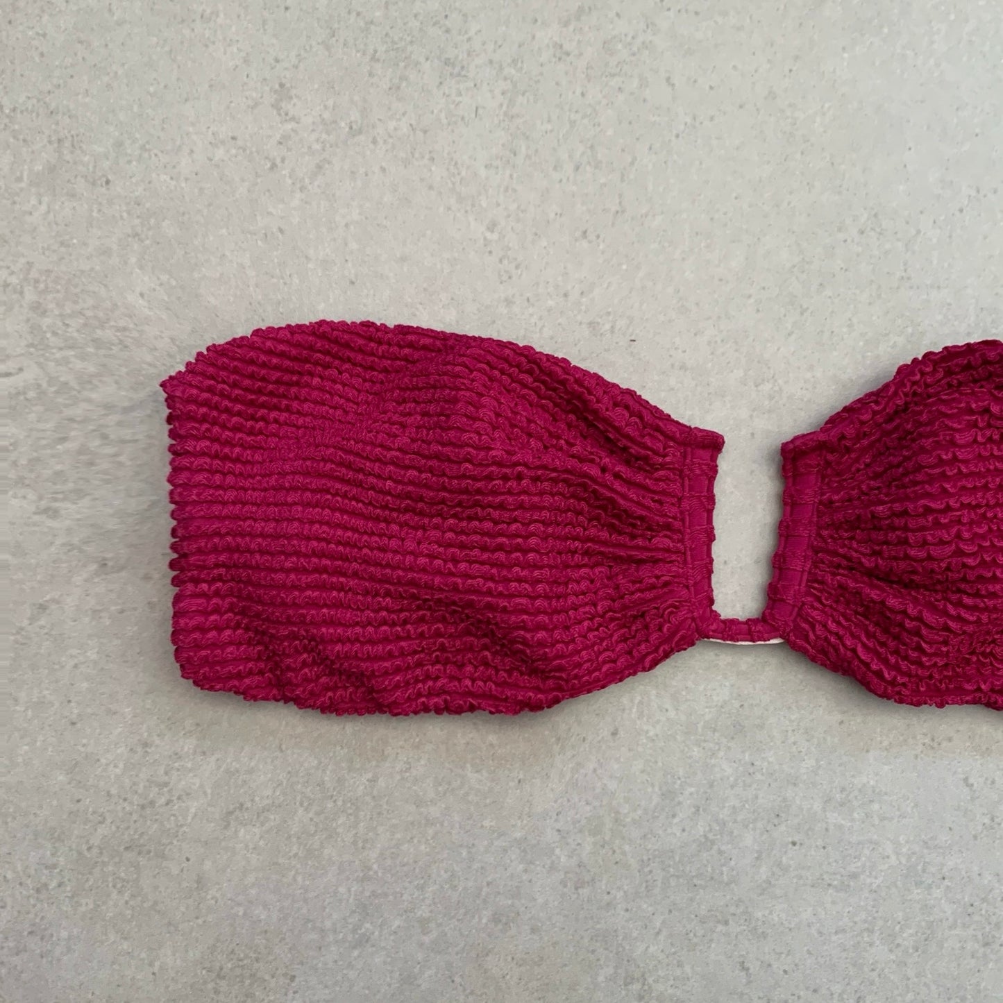 WineBerry Textured Mirella Strapless Bikini Top