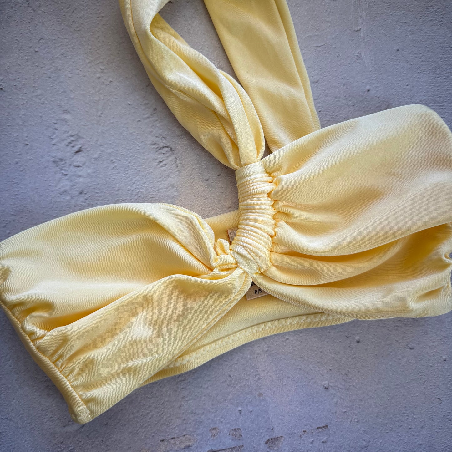Butter Yellow Greek Bikini Top