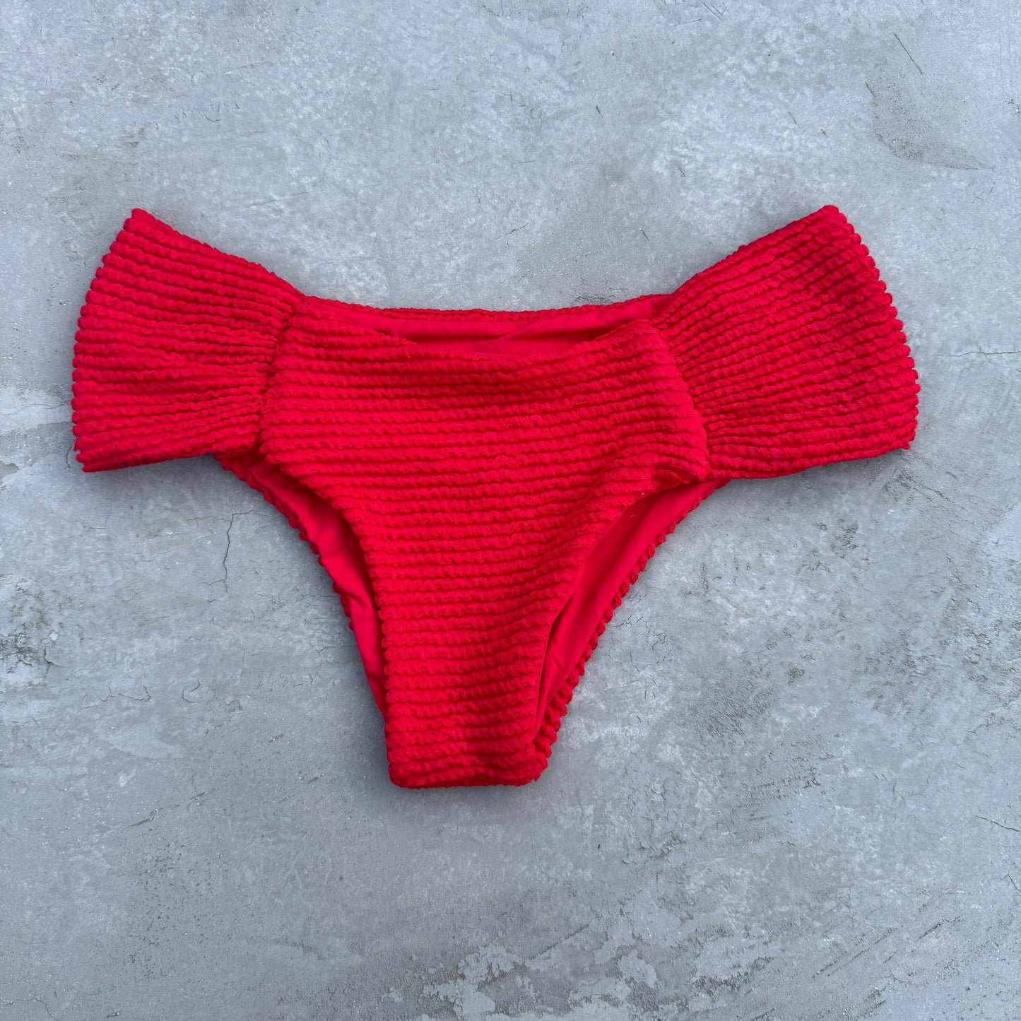Mexican Chili Textured Classy Cheeky Bikini Bottom