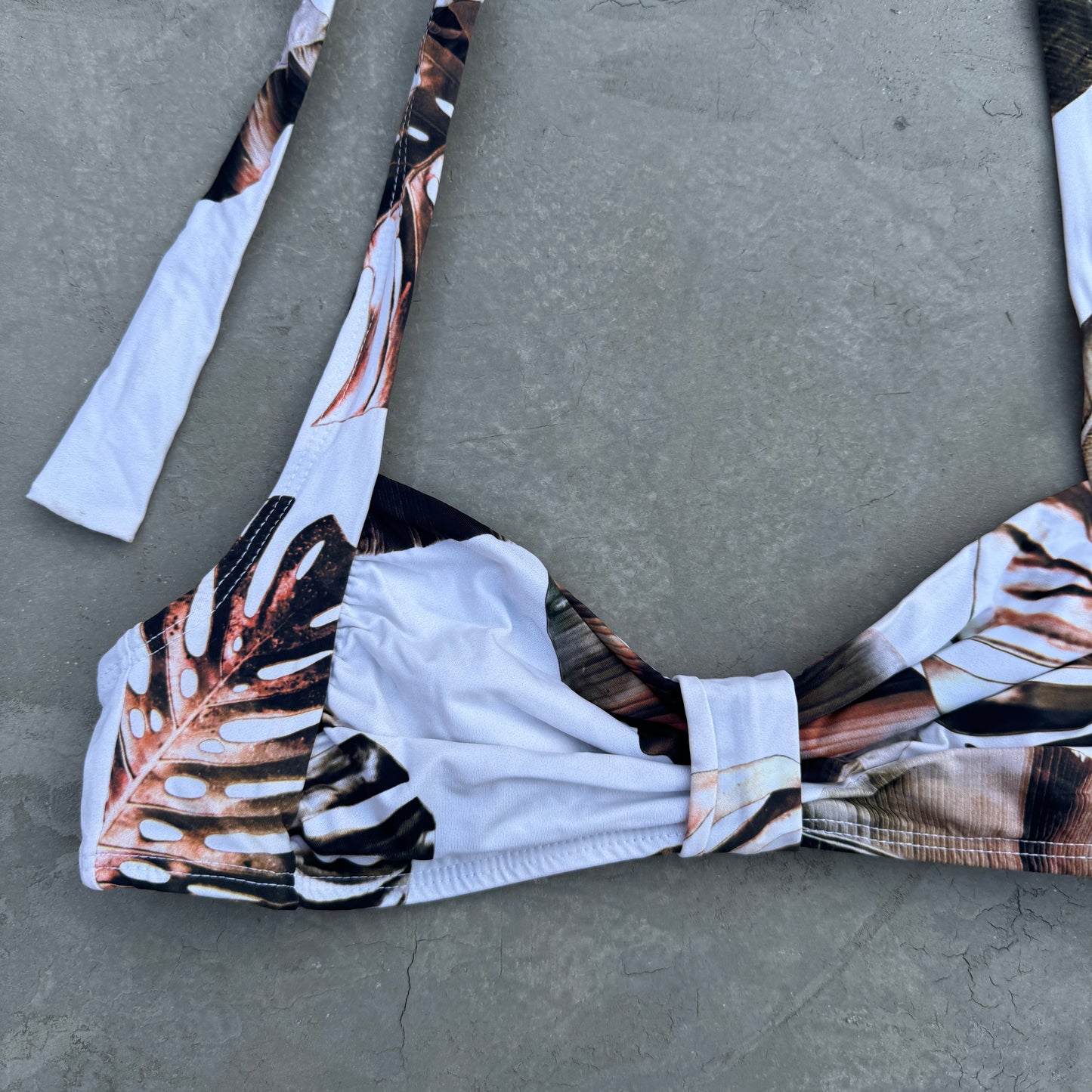 Caramel Blossom Leda Bikini Top