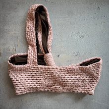 Load image into Gallery viewer, Pink Morganite Mermaid Weave Textured Greek Bikini Top
