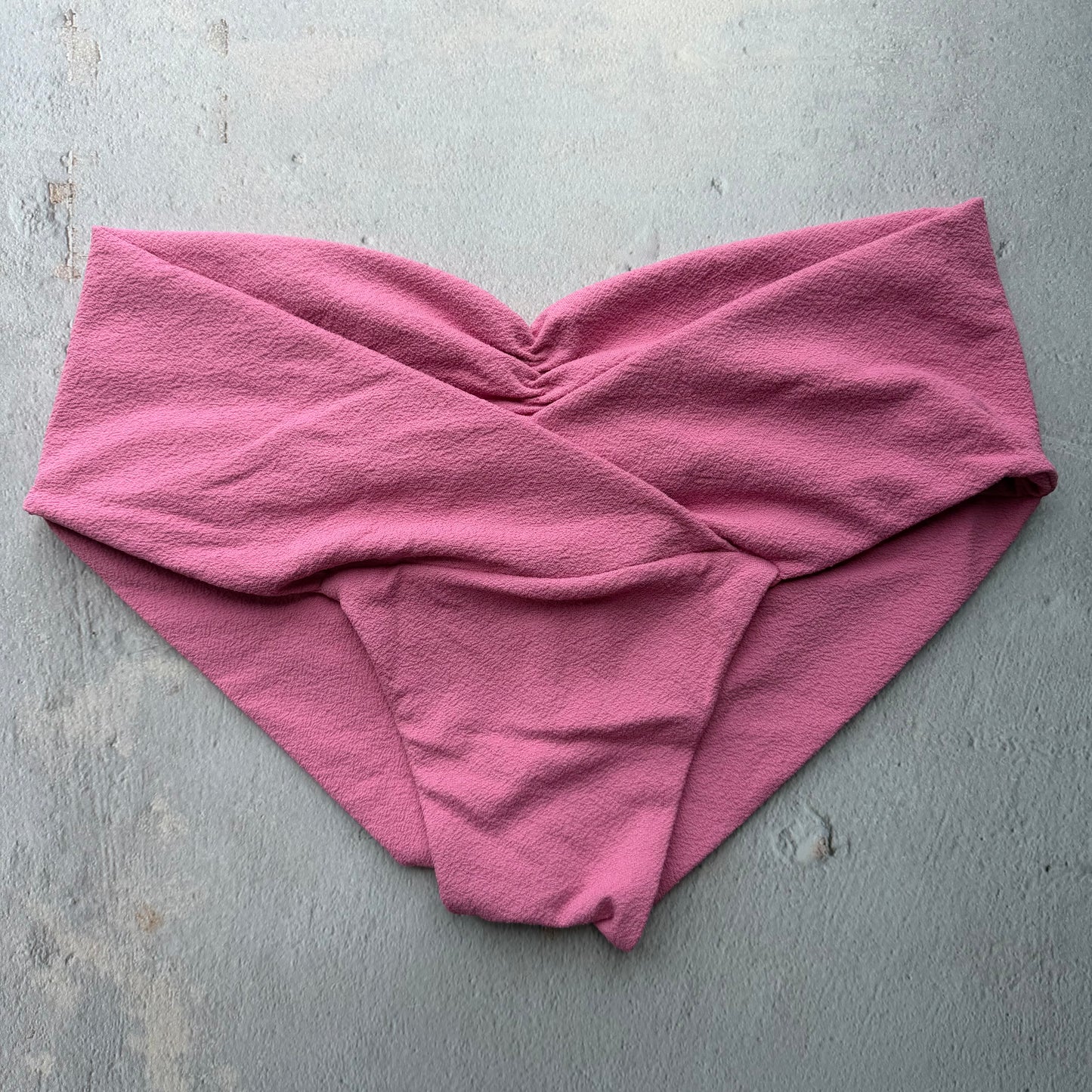Pink Guava Seashore Textured Melissa Bikini Bottom