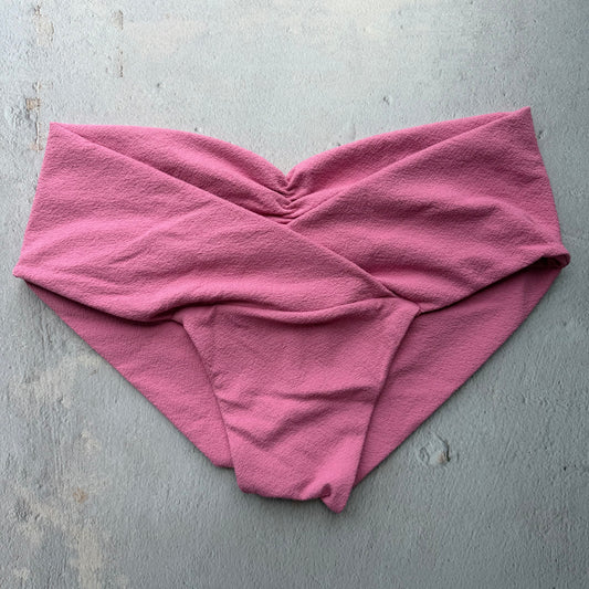 Pink Guava Seashore Textured Melissa Bikini Bottom