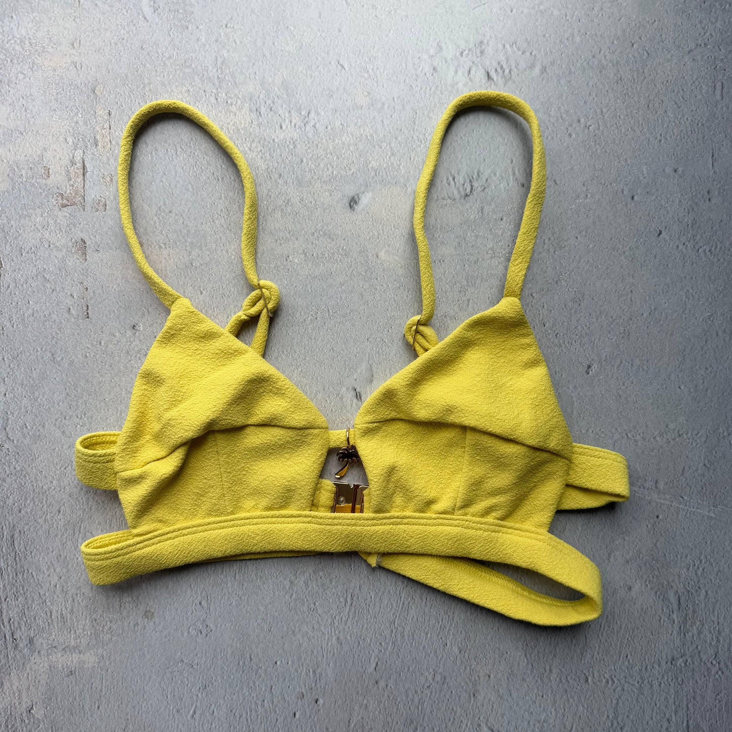 Passion Fruit Seashore Textured Vera Bikini Top
