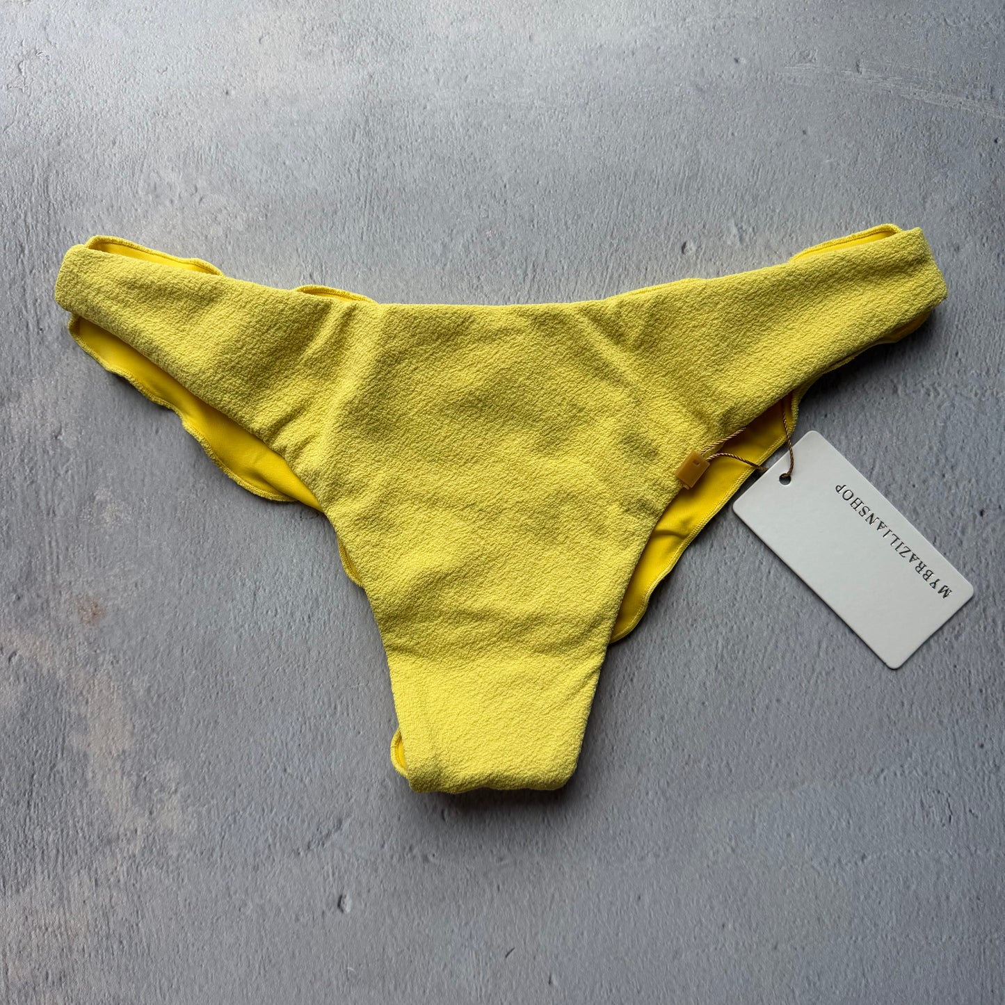 Passion Fruit Seashore Textured Lili Ripple Bikini Bottom